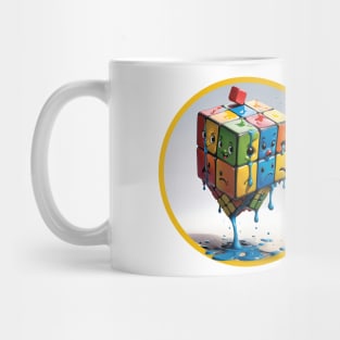 Melting Rubik Cube Mug